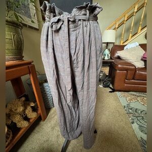 American Eagle Outfitters Plaid Wide Leg Pant